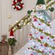 thumbnail image 1 of Guirnalda de luces decorativas navideñas con forma de hojas y pequeñas bolas blancas. Ideal para decorar el árbol de Navidad o el Día de Acción de Gracias. Funciona con pilas (pilas no incluidas)., 1 of 7