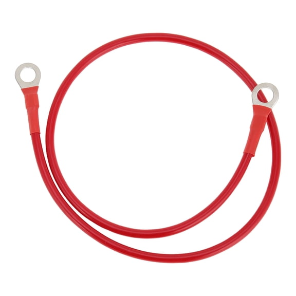 1 Pcs Battery Inverter Cable 10 AWG Gauge 2FT 5/16" Lug Battery Cable Universal for Car Vehicle Boat RV Solar Tinned Copper Red
