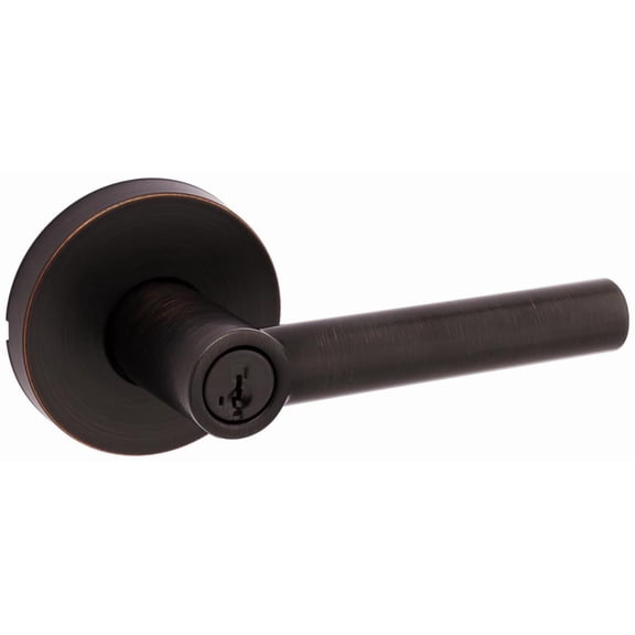 Kwikset 740MILRDT-11PS Milan Single Cylinder Keyed Entry Door Lever Set - Bronze