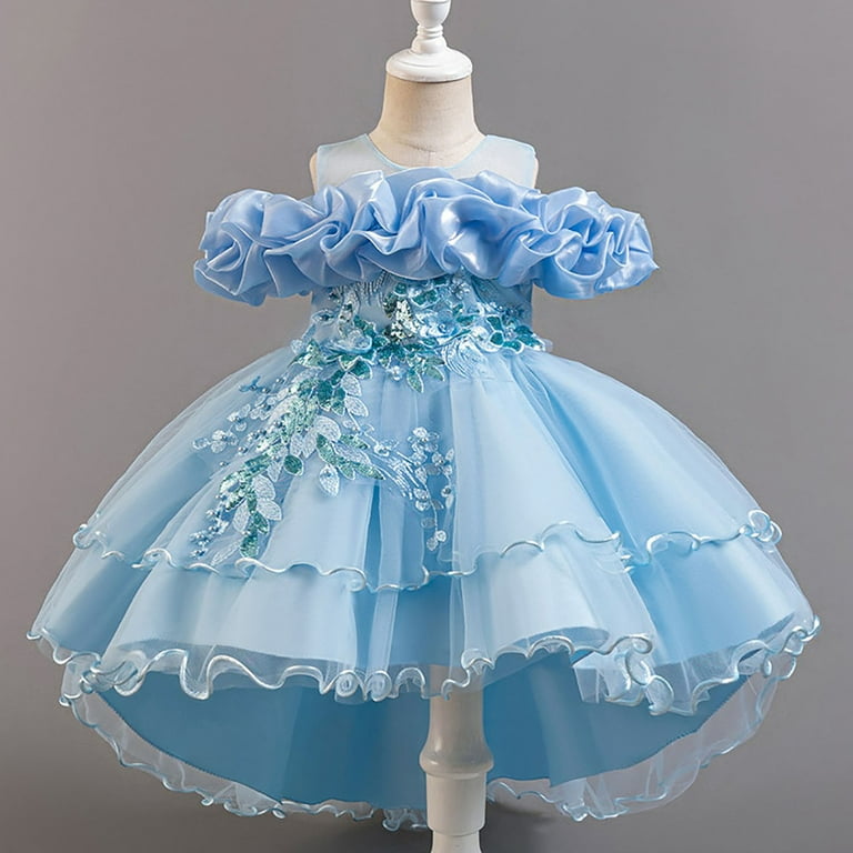 blue easter dress girl Blue Easter Bunny Toile Smocked Dress