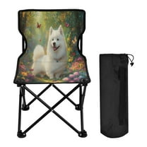 YAZAOO Camping Chairs Modern Whimsical Canine Bliss Pattern Folding chair