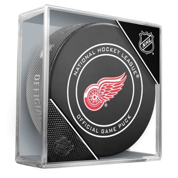 Inglasco NHL Detriot Red Wings Regular Season 960T Official Game Puck Cube Black