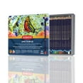thumbnail image 1 of Derwent Inktense Pencils Tin, Set of 24, Great for Holiday Gifts, 4mm Round Core, Firm Texture, Watersoluble, Ideal for Watercolour, Drawing, colouring and Painting on Paper and Fabri, 1 of 8