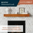 thumbnail image 2 of Mantels Direct Breckenridge 72"W x 5"H Rustic Distressed Wood Fireplace Mantel Shelf - Chestnut, 2 of 9