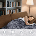 thumbnail image 4 of GARVEE Electric Heated Blanket King Size,100"x90" Soft Thicken PV Plush Heat Throws with Dual Control,5 Heating Levels & 10 Hours Auto Off,Grey Tie-Dye, 4 of 7