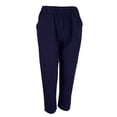 thumbnail image 1 of Pantalones Harem De Cintura Alta De Sólido Suelto Para Mujer Con Bolsillos S Gris Sunnimix Pantalones de lino de algodón de las mujeres, 1 of 8