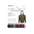 thumbnail image 2 of Adult Hooded Full Covered Zipper Fleece Sweatshirt Jacket, 2 of 14