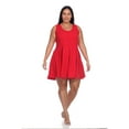 thumbnail image 2 of White Mark Robe Patineuse en Cristal pour Femmes, 2 of 6