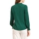 thumbnail image 3 of Blusa de manga larga con cuello en V y dobladillo redondeado INSPIRE CHIC para mujer, tamaño XS, color verde, 3 of 6