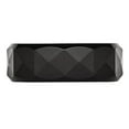 thumbnail image 4 of Mens Chisel 8mm Faceted Black Ceramic Wedding Band Ring, 4 of 6