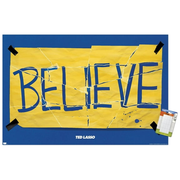 Ted Lasso - Torn Believe Wall Poster, 22.375" x 34"