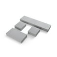 thumbnail image 2 of Melannco Set of 4 Distressed Light Gray Chunky Wood Shelves, 2 of 5