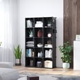 thumbnail image 4 of Organizador de almacenamiento en forma de cubo C&AHOME con 16 estantes cúbicos, color negro, 4 of 8