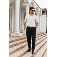 thumbnail image 5 of Sherrylily Men Casual T-Shirt Short Sleeve Knitted Slim Round Neck Basic Tops, 5 of 6