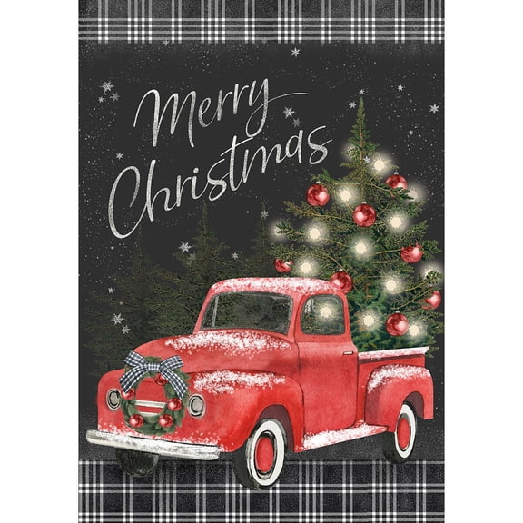 Briarwood Lane Double Sided Garden Flag 12x18 For Outdoor Classic Christmas Pickup For Christmas Garden Flag Flags For Outside