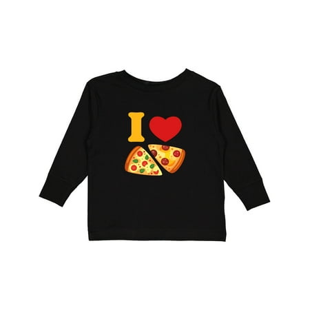 

Inktastic I Love Pizza Gift Toddler Boy or Toddler Girl Long Sleeve T-Shirt