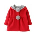 thumbnail image 2 of Baywell Baby Girls Winter Autumn Cotton Warm Jacket Coat Red 90cm/2.95ft, 2 of 9