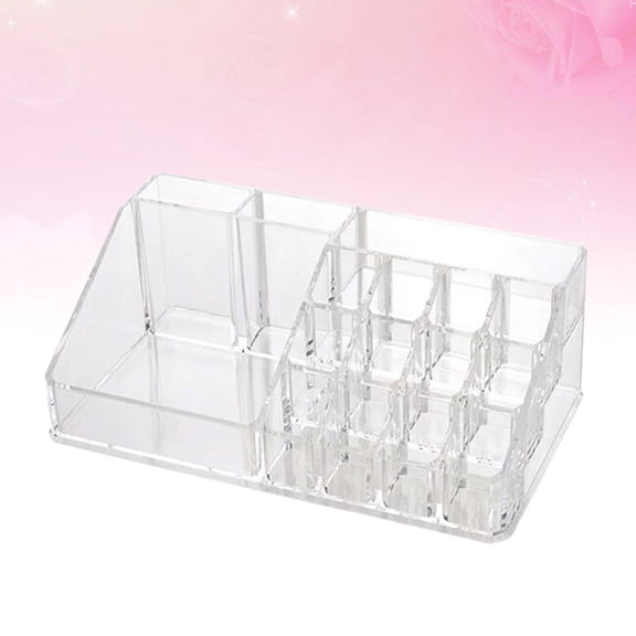 CATIEBYE Transparent Vanity Perfume Holder Organizer, 1 Piece, Clear Cosmetic Storage Display for Bathroom or Dressing Table