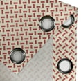 thumbnail image 4 of Ambesonne Abstract Grommet Curtain, Rounded Small Shapes, 50" x 84", Red Cream, 4 of 6