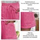 thumbnail image 5 of Pantalones cortos con cordón para mujer, pantalones cortos informales de cintura alta, sueltos, de pierna ancha, con cordones y bolsillos para verano, rojo rosa M, 5 of 6
