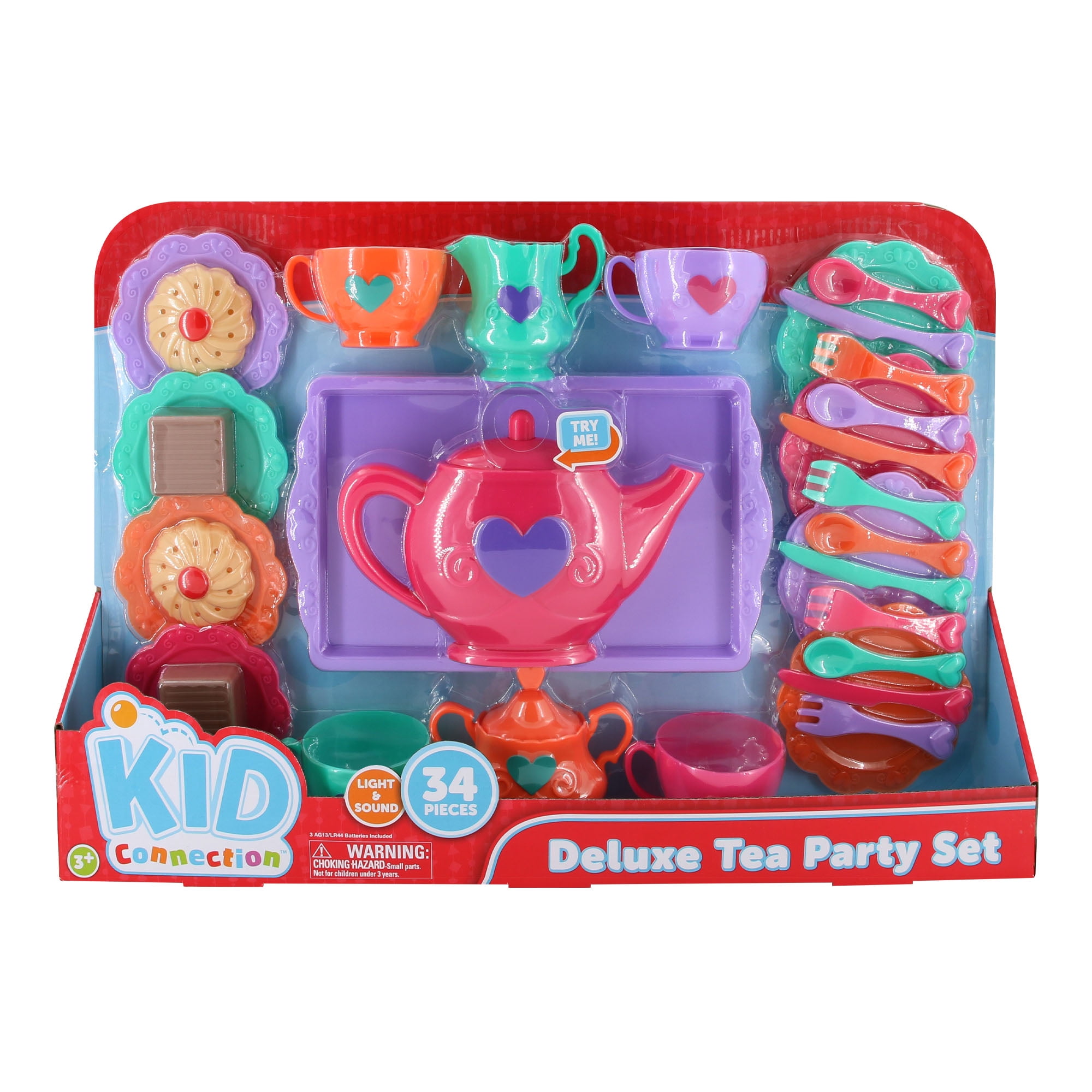 kid connection deluxe tea cart playset