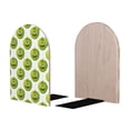 thumbnail image 2 of Lsque Happy Fruit Printed Wood Bookends,Non-Skid Bookend for Shelves,Heavy Duty Support Bookends,Non-Slip Foam Pads for Office, Home, and Library,1 Pair, 2 of 8