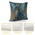 thumbnail image 4 of Orinice Dragon Graphic Decorative Throw Pillow Cover for Home Couch Living Room Bed Sofa - Short Plush Pillow Case for Men Women Boy Girl, Pilling Resistance, 1PC 24x24in, 4 of 5
