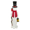 thumbnail image 5 of Northlight Wooden Snowman Christmas Nutcracker - 18" - White and Red, 5 of 5
