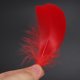 thumbnail image 4 of 100 plumas de ganso auténticas Zhivalor para manualidades decoración de bodas fiestas en casa rojo, 4 of 7
