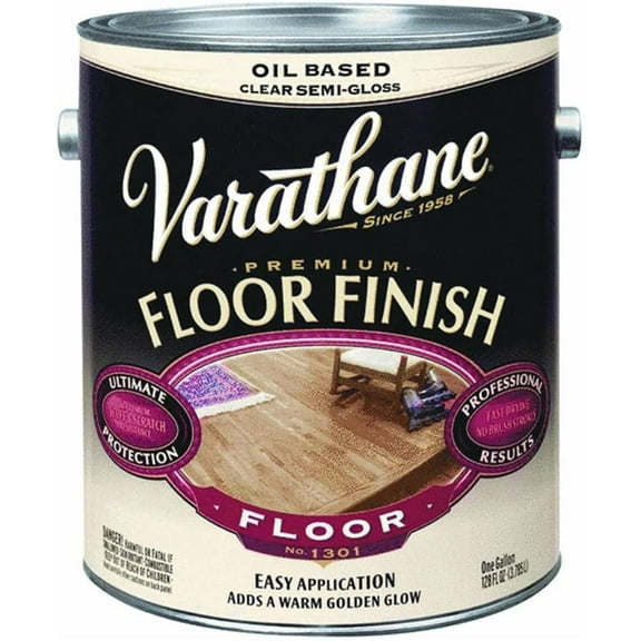 Floor Finish, Crystal Clear, Gloss, 1 gal.