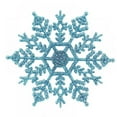 thumbnail image 4 of CISIL & Snowflakes-Christmas Tree Decorations, Snowflake Ornaments for Tree, Plastic Glitter White Snow Flakes Ornaments, Christmas Indoor Winter Wonderland Decor Light Blue - 12PC-10CM, 4 of 4