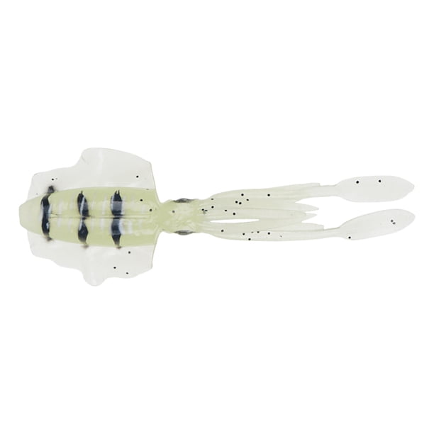 Xihbxyly Cebo Blando para Calamar, Natación Realista, Diseño de Tentáculo Mejorado, Accesorio para Pesca En El Mar, Apto para Embalses de Agua Dulce, Compatible con Anzuelos Triples, 10 Cm de Largo.