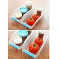 thumbnail image 6 of Kitchen Storage Basket,Stackable Rectangular Clear Refrigerator Organizer Storage Baskets for Food Organizer,Kitchen Storage, for Cabinets,Pantry,Closets(Random Color,3pcs), 6 of 7