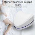 thumbnail image 4 of Heart-Shaped Knee Pillow Memory Foam Leg Support Pillow Ergonomic For Side Sleeper & Pregnancy Comfort, 4 of 5