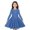 Blue, variant on Odeerbi Kids Girls Long Sleeve A-Line Dress Spring Cute Flared Swing Dress Solid Color Stretchy Skater Dress Twirly School Recital Dress Kids Girls Clothes