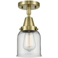 thumbnail image 5 of Innovations Lighting  Caden Bell - 1 Light 5" Flush Mount Satin Gold/Plated Smoke, 5 of 5