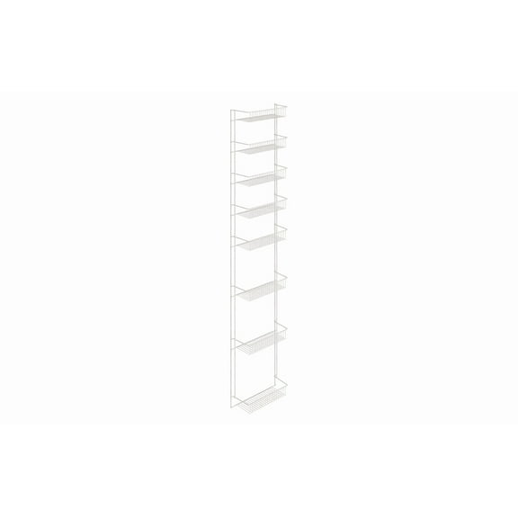 Closetmaid 8T-Wmsr-7213 Wire Frame 72"H X 13"W 8 Basket Tier Wall Mount / Door Mount
