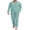 Gray Green, variant on GIRUNS Men's Pajamas Set Soft Sleepwear Button Down Long Sleeve and Long Pants with Pocket Loungewear Sets Navy Blue L