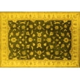 thumbnail image 1 of Ahgly Company Machine Washable Indoor Rectangle Oriental Yellow Traditional Area Rugs, 2' x 3', 1 of 4