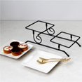 thumbnail image 2 of Soporte De Pastel De Metal De 2 Niveles Estante De Comida Rectangular Creativo Plato De Servicio De Pastel Ajustable Plato De Postre Desmontable Para Pastelería De Panadería Casera Speravity HA016818-00, 2 of 7