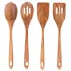 thumbnail image 1 of Set de Utensilios Renawe de Madera de Acacia 4 Piezas para Cocina, 1 of 7