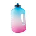 thumbnail image 2 of Botella de agua de 1 galón, botella deportiva con marcador de tiempo, cubo de tonelaje, botellas para beber para acampar, escalar, entrenamiento Azul rosado, 2 of 8