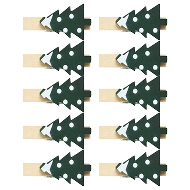 Bewildely 10 Uds. De Clips de para Navidad, adornos navideños DIY, decoración de fiesta de año nuevo, Clip de pared de fotos, decoraciones para Kits de decoración para fiestas árbol de Navidad Bewildely HA001767-01