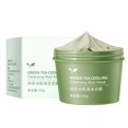 thumbnail image 2 of 100g Green Tea Cooling Cleansing Mud Green Tea Mask Green Tea Facial Detox Mud Mask Deep Cleansing Mask, 2 of 9