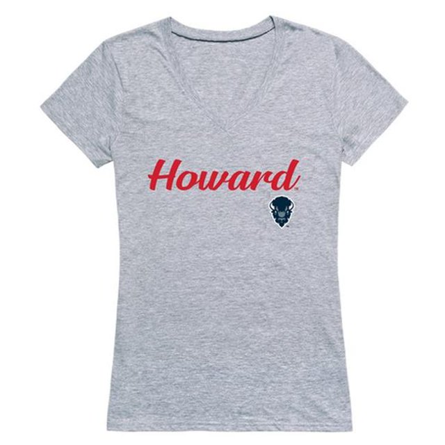 W Republic 555-171-HGY-01 T-Shirt Femme Howard Bison Script, Gris Chiné - Petit