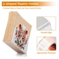 thumbnail image 4 of Fox Head Flowers Napkin Holder for Table Clear Napkin Stand Paper Holder Acrylic Organizer Dispenser Napkins for Dinner Kitchen Restaurant Room, 4 of 8