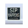thumbnail image 1 of Sip Happens Vintage Metal Wall Decor, 1 of 1