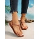 thumbnail image 1 of Stylish Casual Hoop Thong Roman Style Flat Sandals, 1 of 4