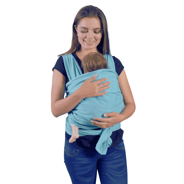 REBOZO FULAR ENVOLVENTE D' YALY AZUL CLARO