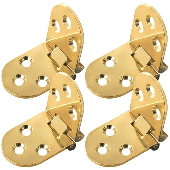 Alloy Clamshell Hinge 4 Pcs Lift and up Hinges Door for Small Crafts Cupboard Sewing Table Zinc